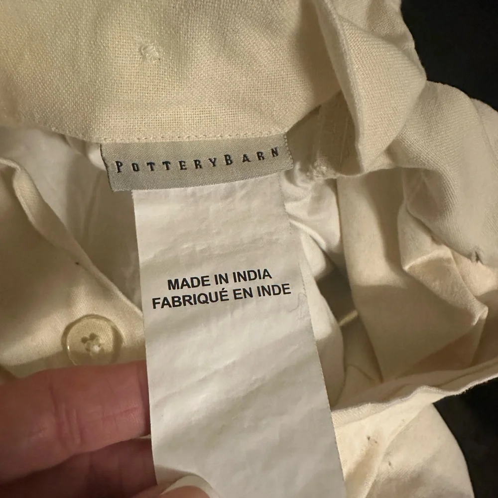 Pottery Barn Cream Fabric